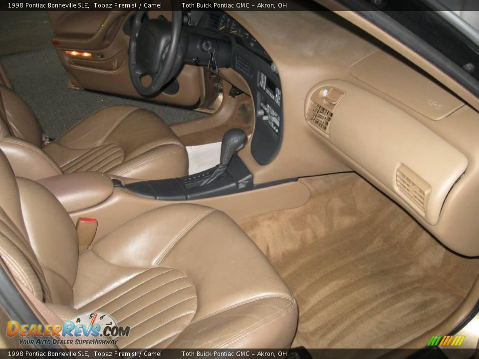 1998 Pontiac Bonneville SLE Topaz Firemist / Camel Photo #16
