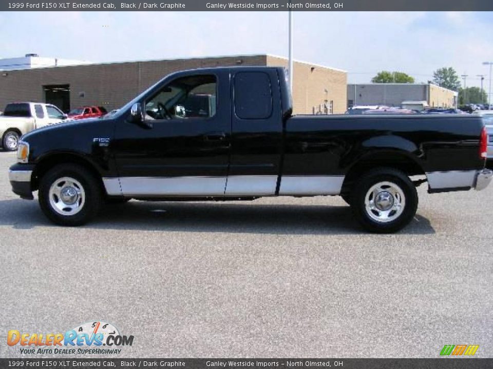 1999 Ford F150 XLT Extended Cab Black / Dark Graphite Photo #2