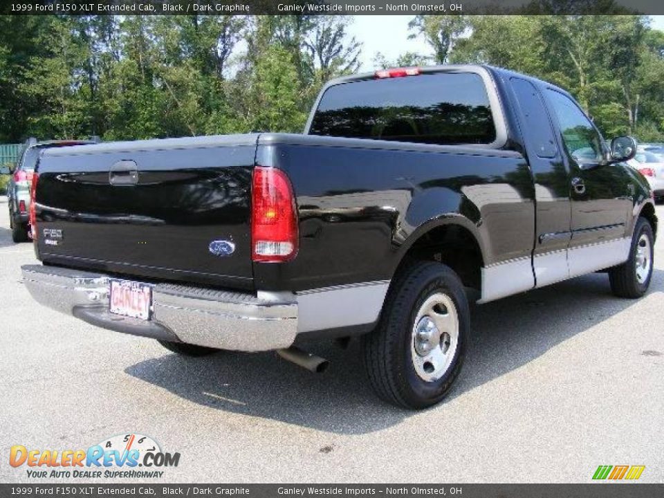 1999 Ford F150 XLT Extended Cab Black / Dark Graphite Photo #5