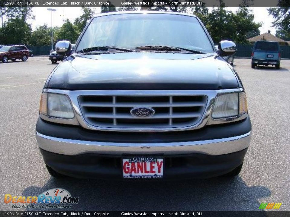 1999 Ford F150 XLT Extended Cab Black / Dark Graphite Photo #8