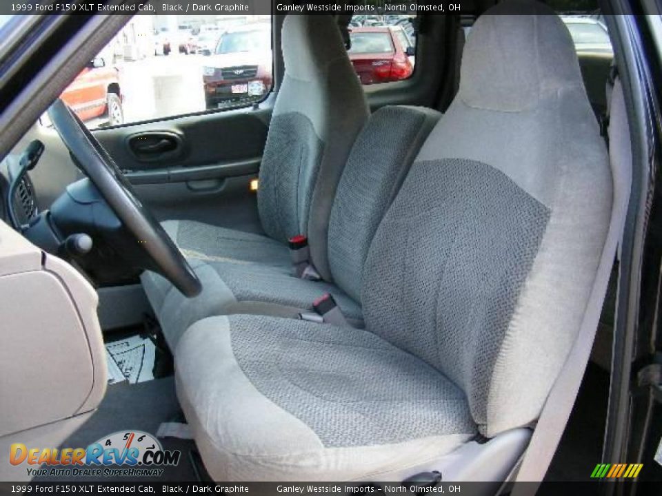 1999 Ford F150 XLT Extended Cab Black / Dark Graphite Photo #9