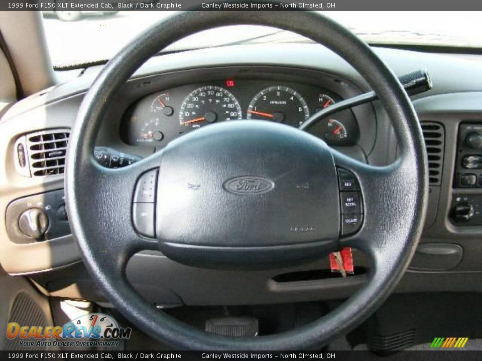 1999 Ford F150 XLT Extended Cab Black / Dark Graphite Photo #15