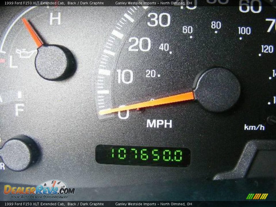 1999 Ford F150 XLT Extended Cab Black / Dark Graphite Photo #17