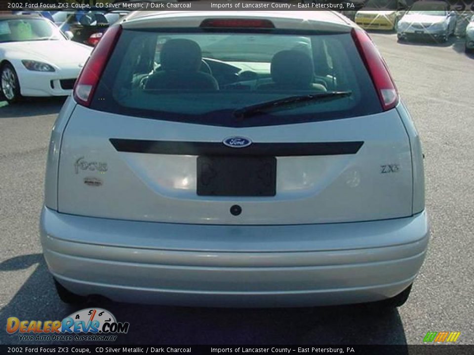 2002 Ford Focus ZX3 Coupe CD Silver Metallic / Dark Charcoal Photo #5