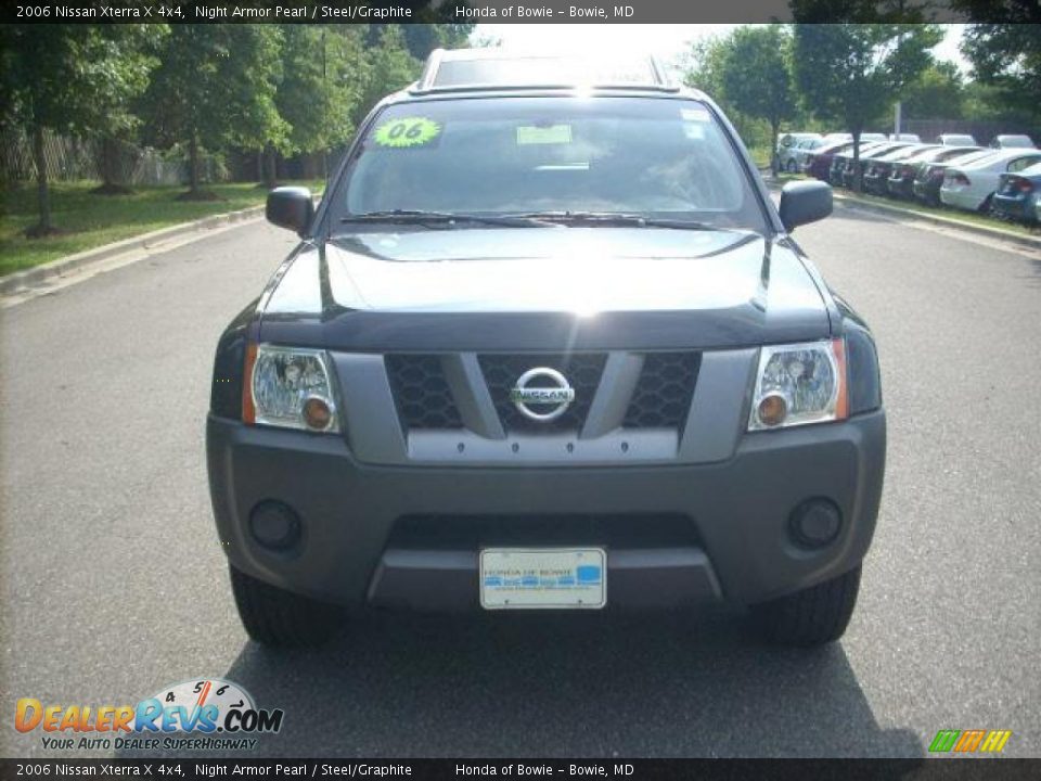 2006 Nissan Xterra X 4x4 Night Armor Pearl / Steel/Graphite Photo #8