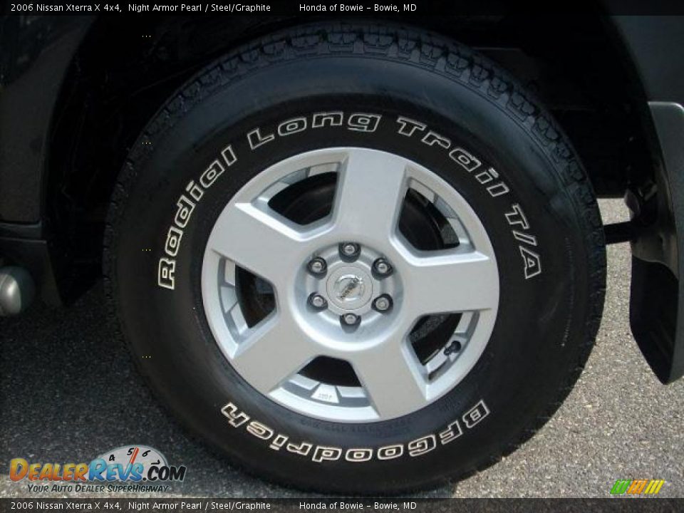 2006 Nissan Xterra X 4x4 Night Armor Pearl / Steel/Graphite Photo #10