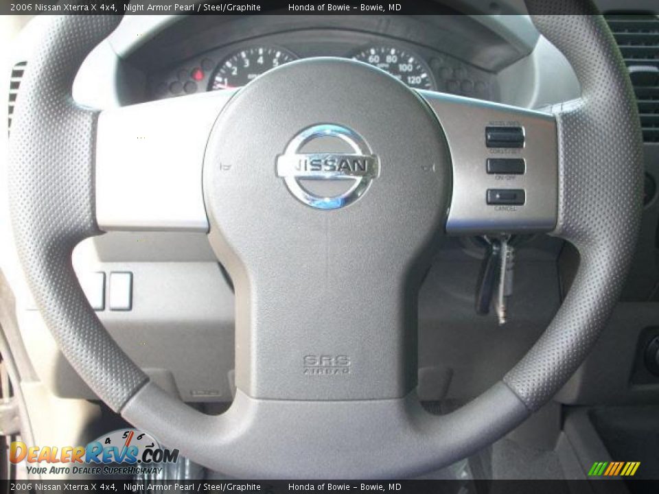 2006 Nissan Xterra X 4x4 Night Armor Pearl / Steel/Graphite Photo #14