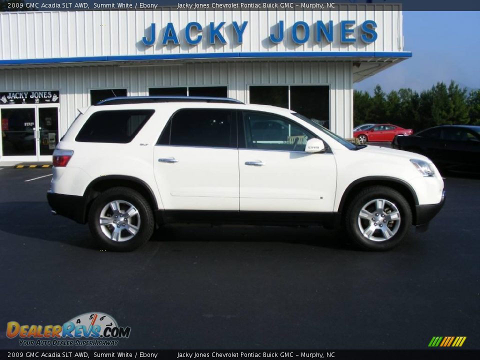 2009 GMC Acadia SLT AWD Summit White / Ebony Photo #1