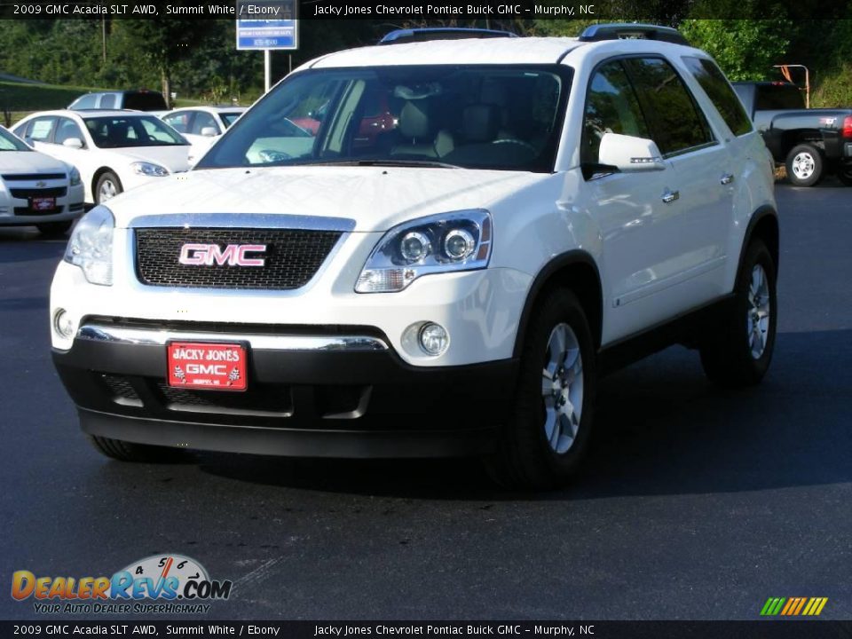 2009 GMC Acadia SLT AWD Summit White / Ebony Photo #4