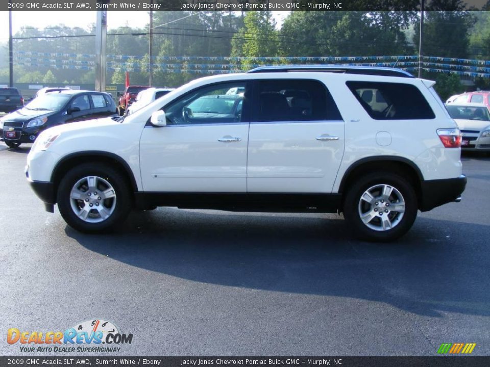 2009 GMC Acadia SLT AWD Summit White / Ebony Photo #5