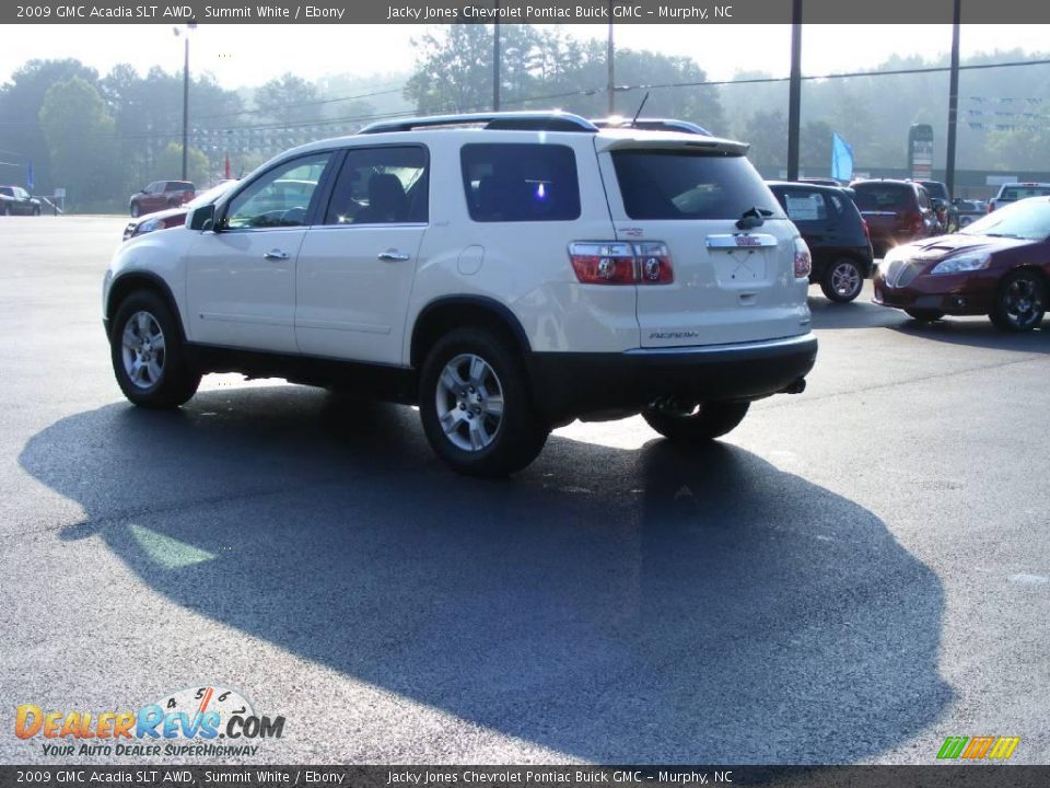 2009 GMC Acadia SLT AWD Summit White / Ebony Photo #6