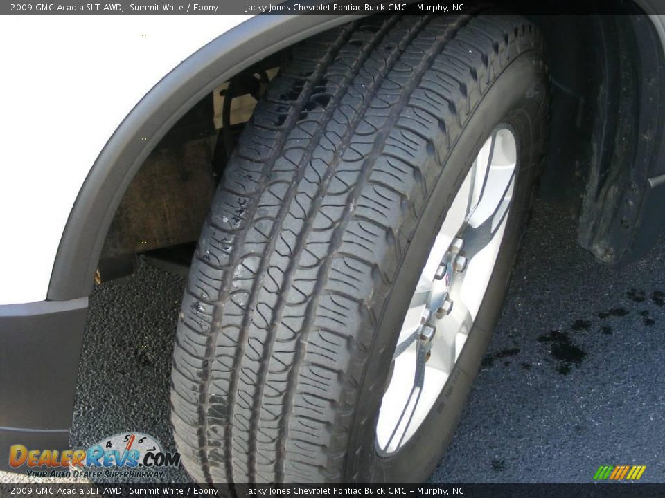 2009 GMC Acadia SLT AWD Summit White / Ebony Photo #9