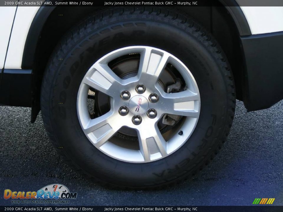 2009 GMC Acadia SLT AWD Summit White / Ebony Photo #10