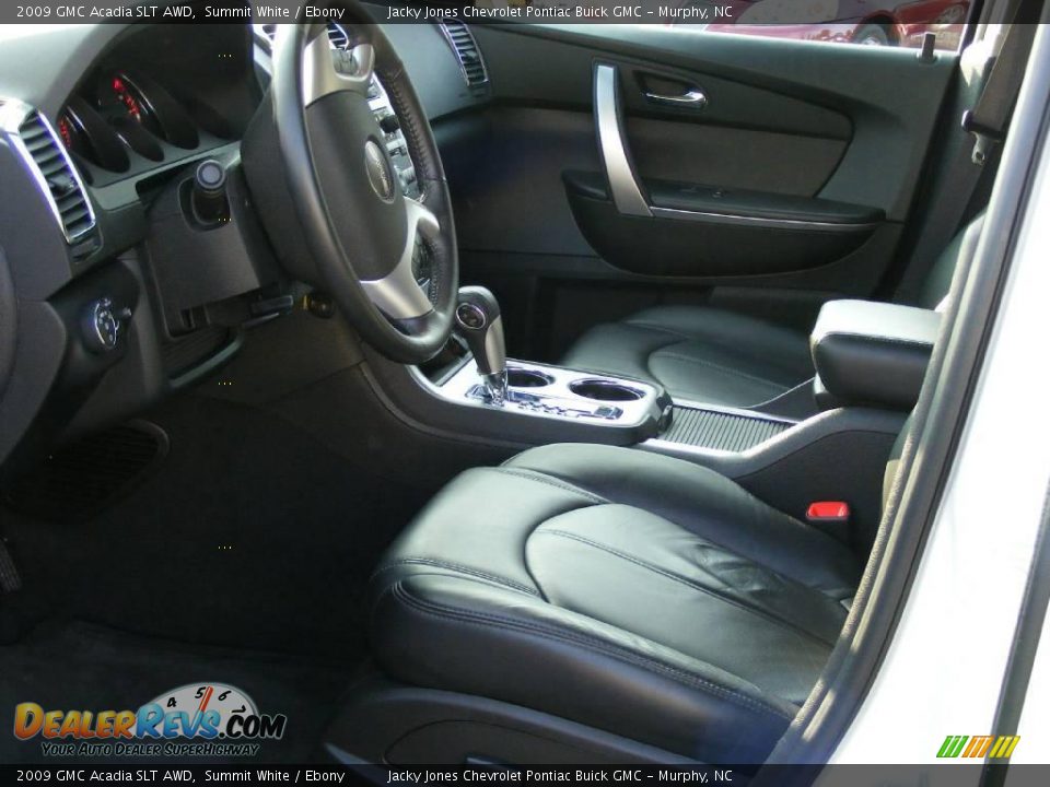 2009 GMC Acadia SLT AWD Summit White / Ebony Photo #11