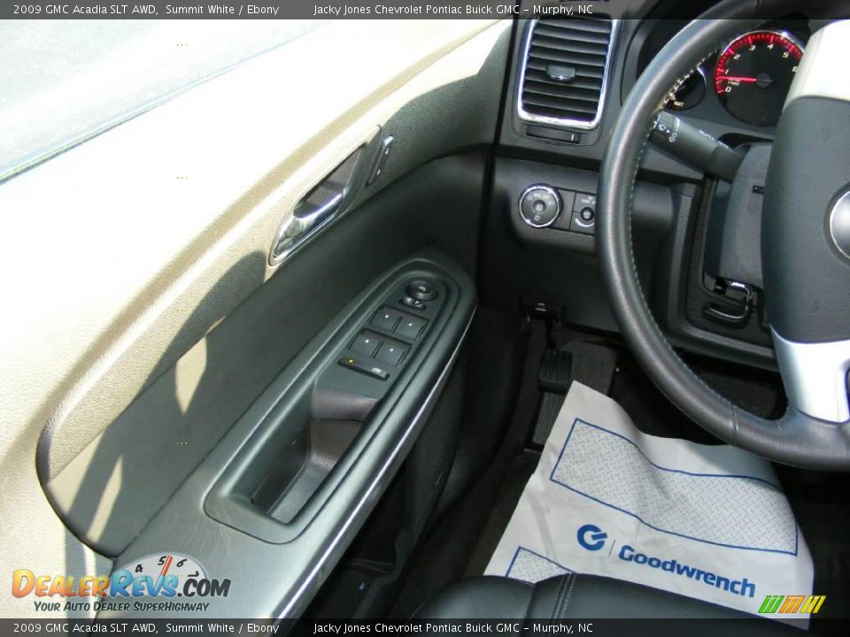 2009 GMC Acadia SLT AWD Summit White / Ebony Photo #15