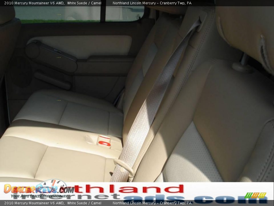 2010 Mercury Mountaineer V6 AWD White Suede / Camel Photo #12