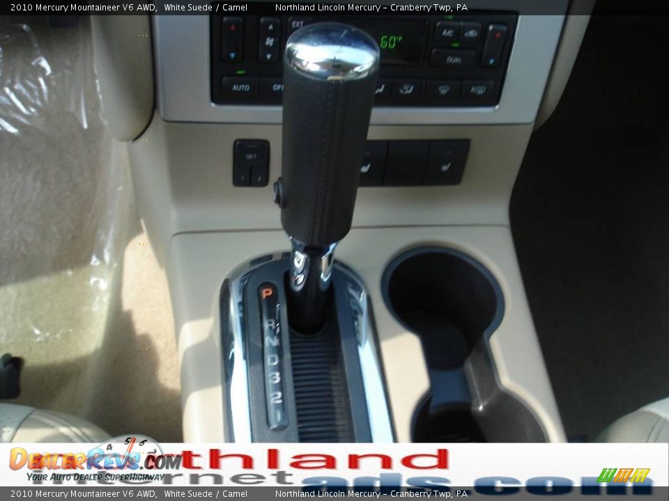 2010 Mercury Mountaineer V6 AWD White Suede / Camel Photo #18