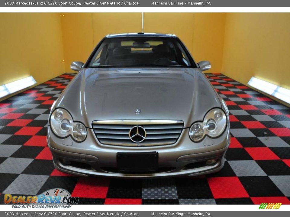 2003 Mercedes-Benz C C320 Sport Coupe Pewter Silver Metallic / Charcoal Photo #2