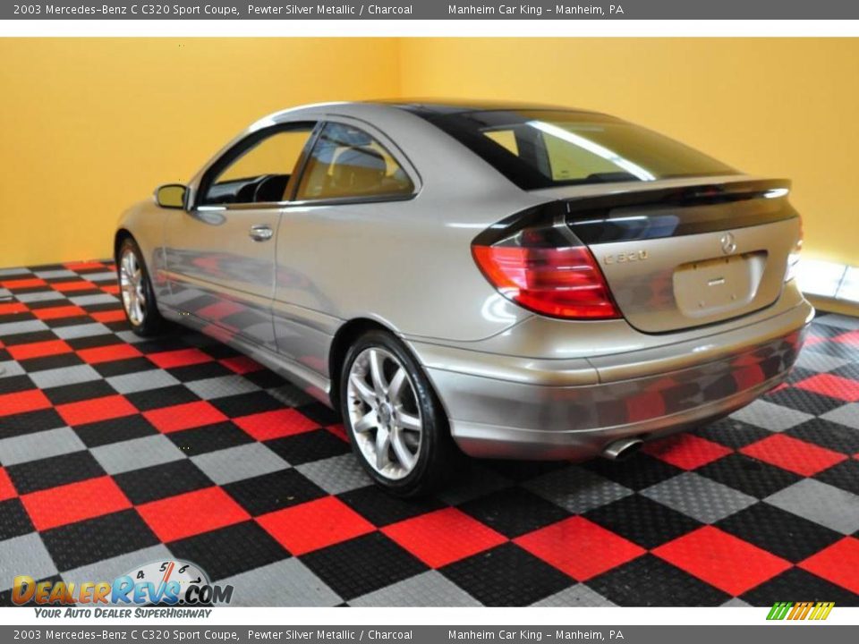 2003 Mercedes-Benz C C320 Sport Coupe Pewter Silver Metallic / Charcoal Photo #4