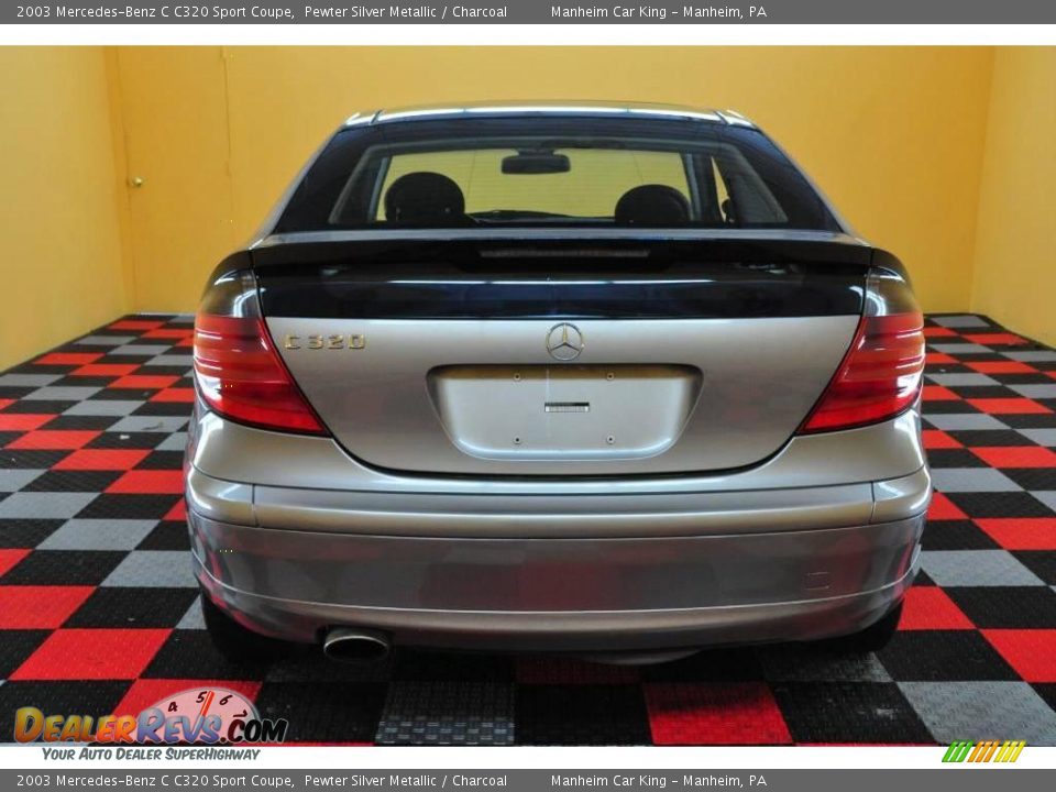 2003 Mercedes-Benz C C320 Sport Coupe Pewter Silver Metallic / Charcoal Photo #5