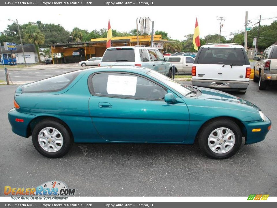 1994 Mazda MX-3 Tropic Emerald Metallic / Black Photo #3