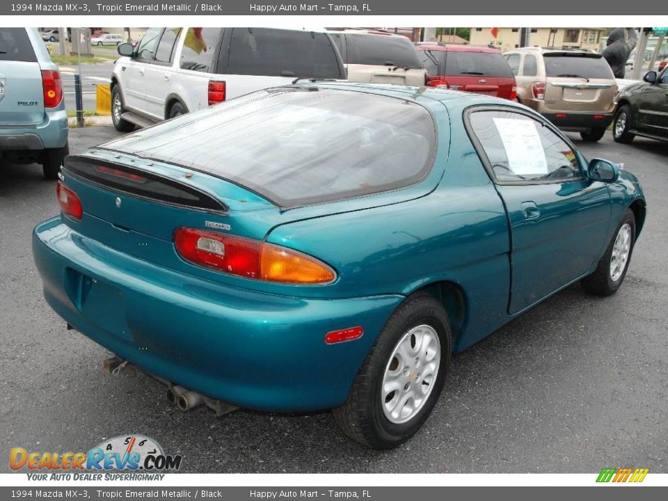 1994 Mazda MX-3 Tropic Emerald Metallic / Black Photo #4