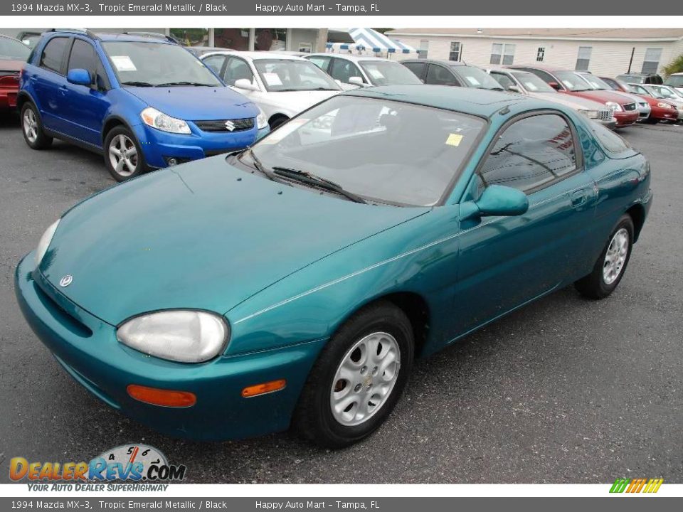 1994 Mazda MX-3 Tropic Emerald Metallic / Black Photo #6