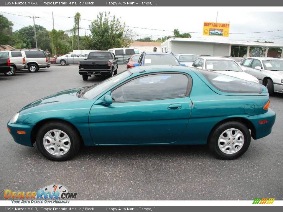 1994 Mazda MX-3 Tropic Emerald Metallic / Black Photo #7