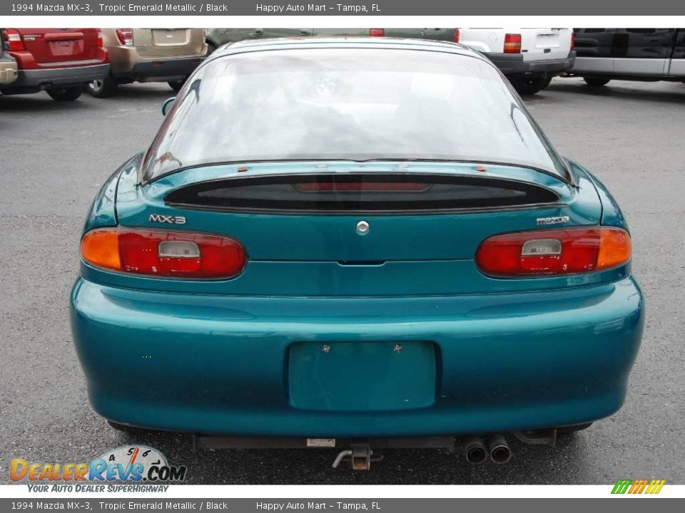 1994 Mazda MX-3 Tropic Emerald Metallic / Black Photo #9