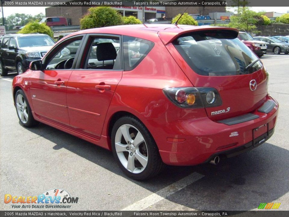 2005 Mazda MAZDA3 s Hatchback Velocity Red Mica / Black/Red Photo #2