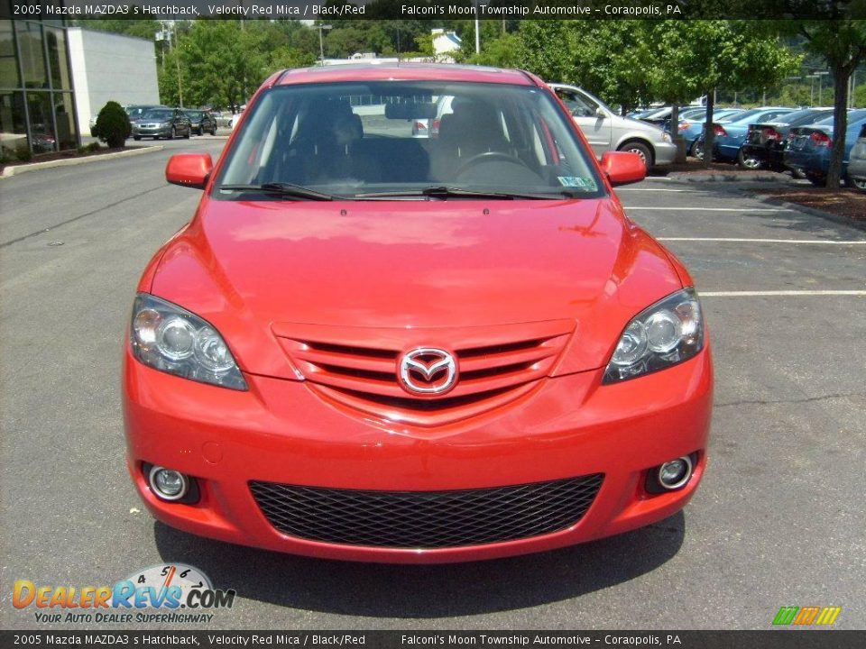 2005 Mazda MAZDA3 s Hatchback Velocity Red Mica / Black/Red Photo #6