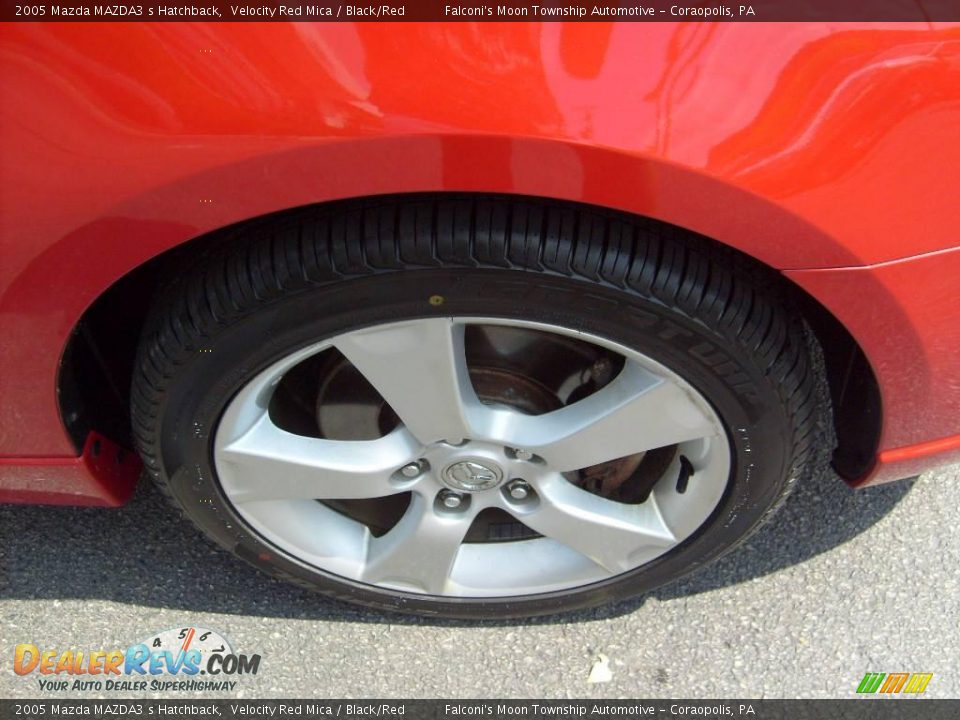 2005 Mazda MAZDA3 s Hatchback Velocity Red Mica / Black/Red Photo #7