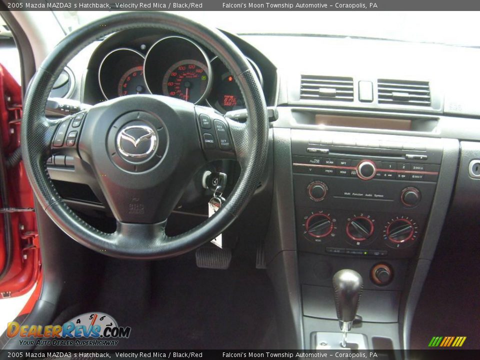 2005 Mazda MAZDA3 s Hatchback Velocity Red Mica / Black/Red Photo #11