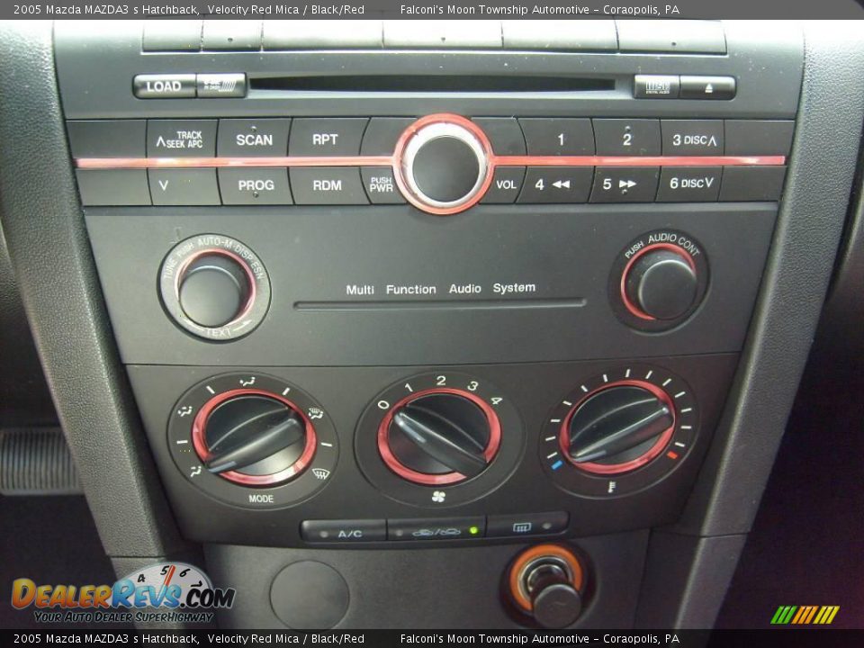 2005 Mazda MAZDA3 s Hatchback Velocity Red Mica / Black/Red Photo #14
