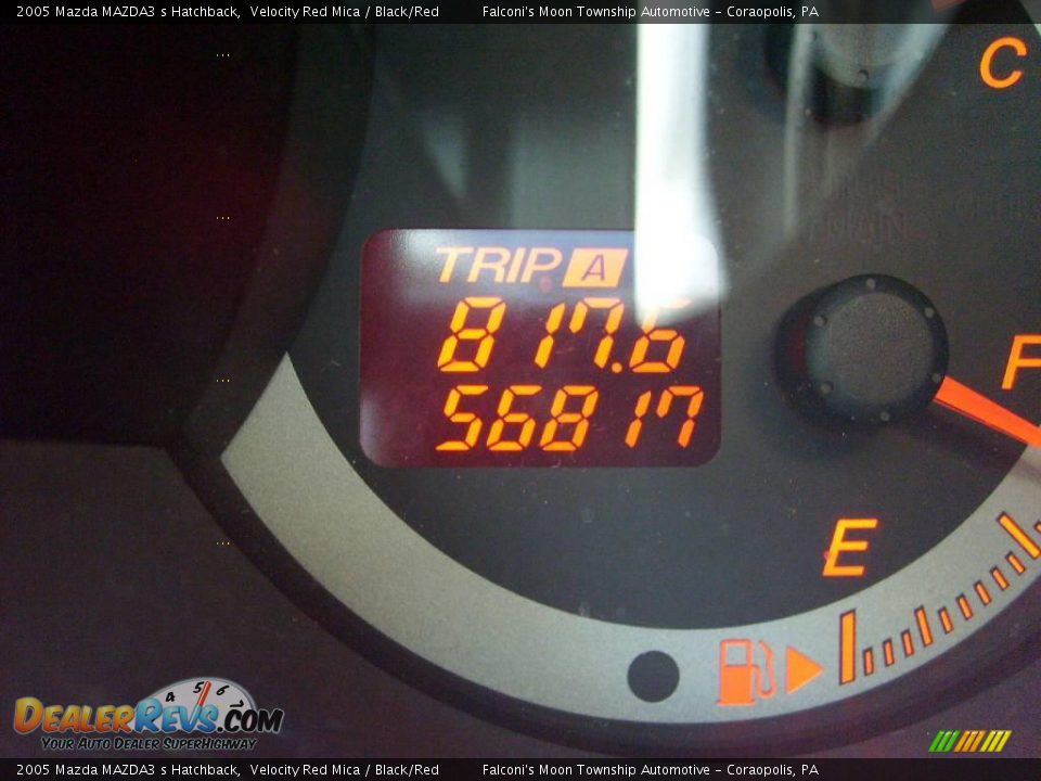 2005 Mazda MAZDA3 s Hatchback Velocity Red Mica / Black/Red Photo #15
