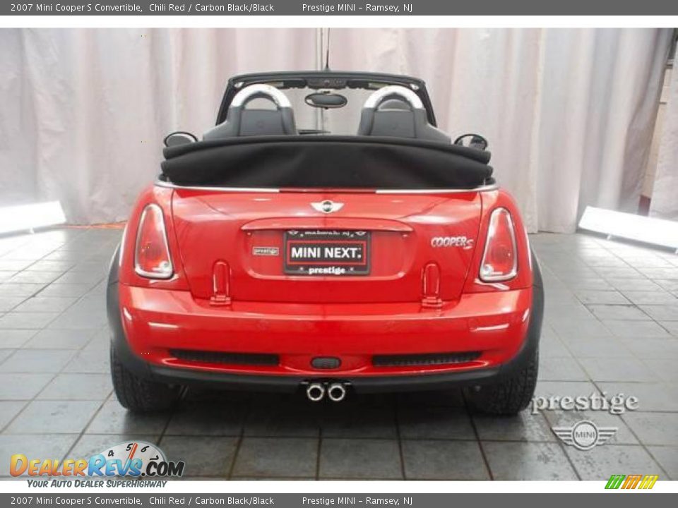 2007 Mini Cooper S Convertible Chili Red / Carbon Black/Black Photo #2