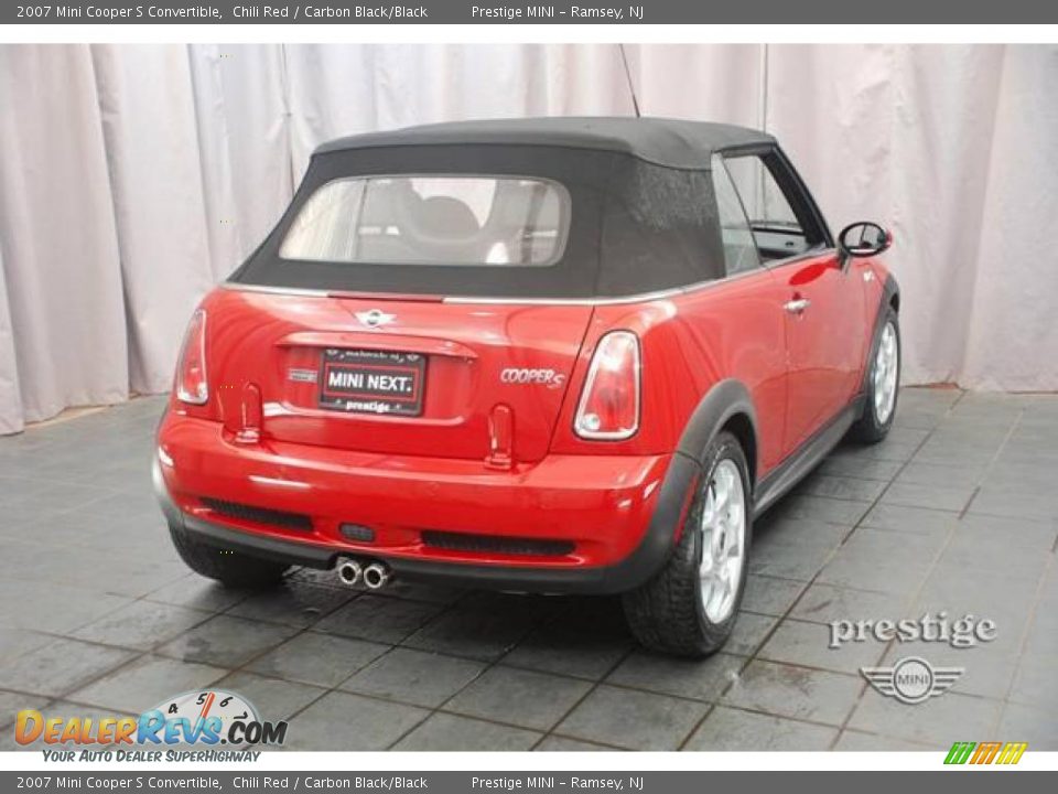 2007 Mini Cooper S Convertible Chili Red / Carbon Black/Black Photo #4