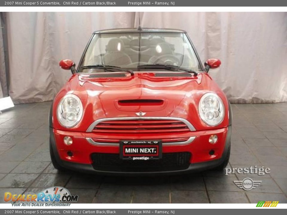 2007 Mini Cooper S Convertible Chili Red / Carbon Black/Black Photo #5