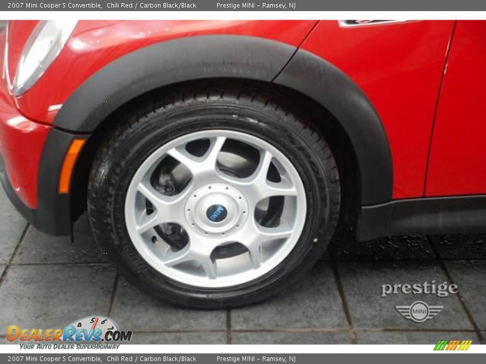 2007 Mini Cooper S Convertible Chili Red / Carbon Black/Black Photo #7