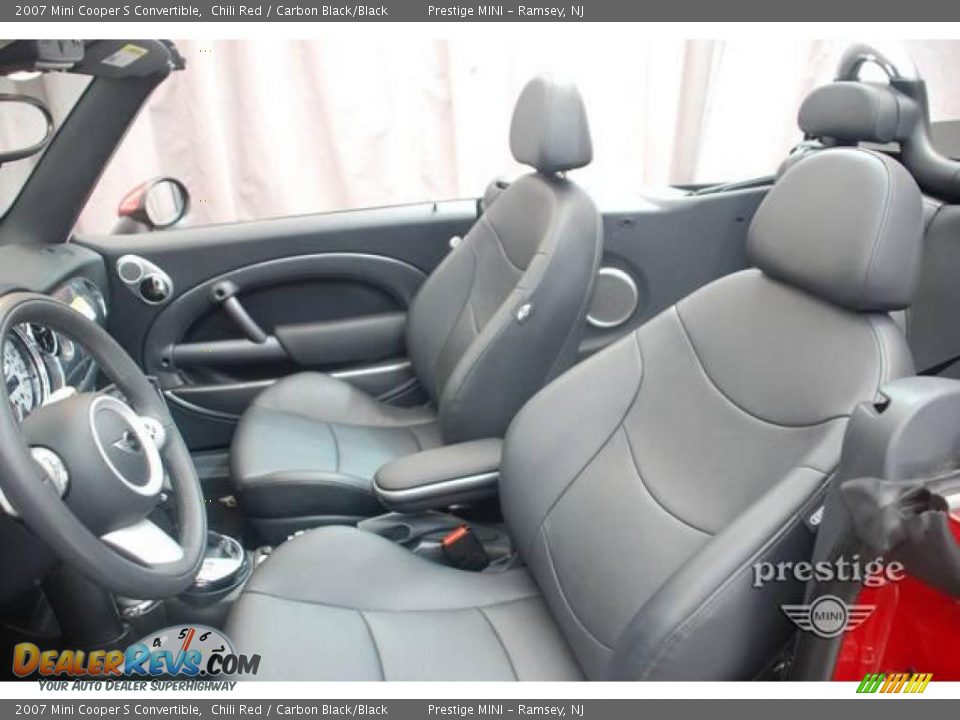2007 Mini Cooper S Convertible Chili Red / Carbon Black/Black Photo #8
