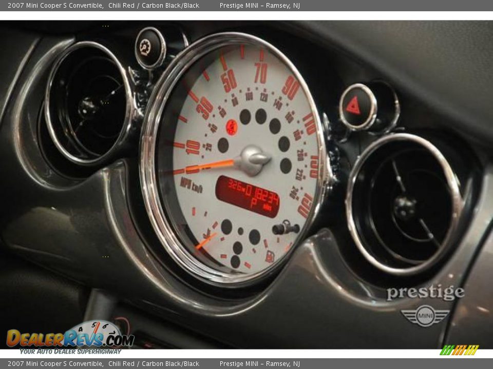 2007 Mini Cooper S Convertible Chili Red / Carbon Black/Black Photo #11