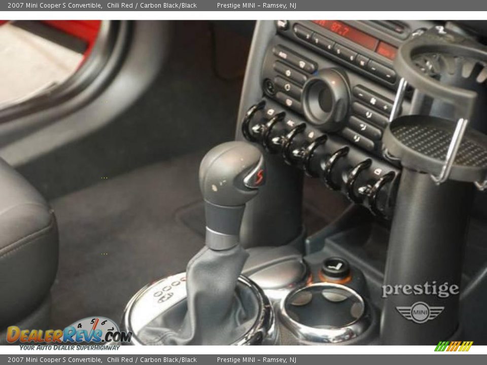 2007 Mini Cooper S Convertible Chili Red / Carbon Black/Black Photo #12