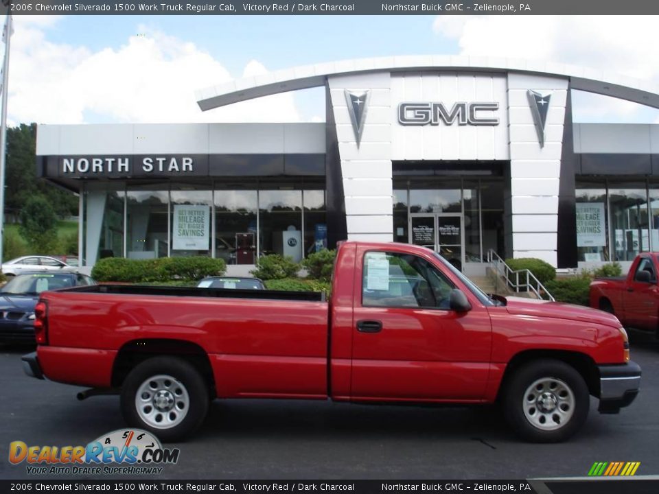 2006 Chevrolet Silverado 1500 Work Truck Regular Cab Victory Red / Dark Charcoal Photo #1