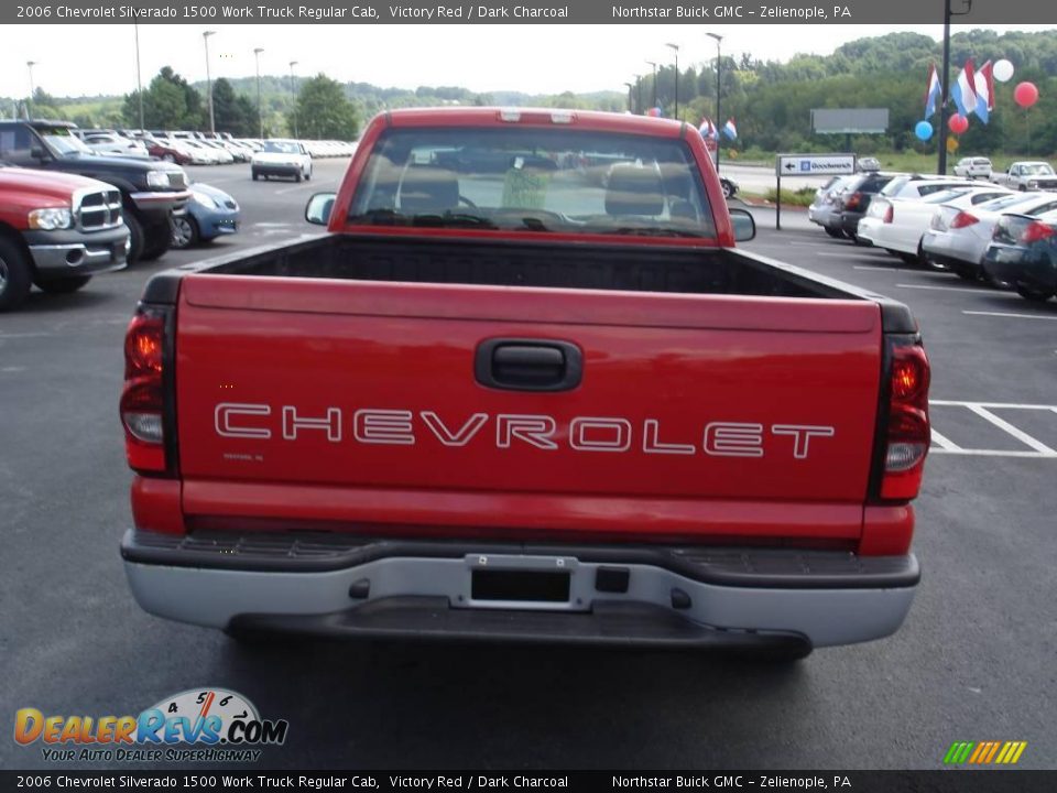 2006 Chevrolet Silverado 1500 Work Truck Regular Cab Victory Red / Dark Charcoal Photo #3