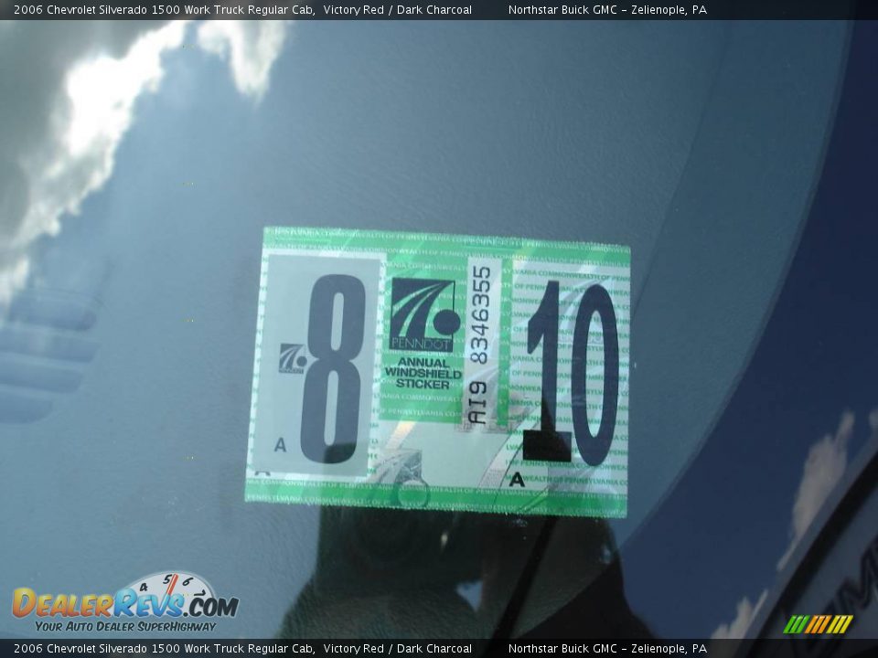 2006 Chevrolet Silverado 1500 Work Truck Regular Cab Victory Red / Dark Charcoal Photo #11