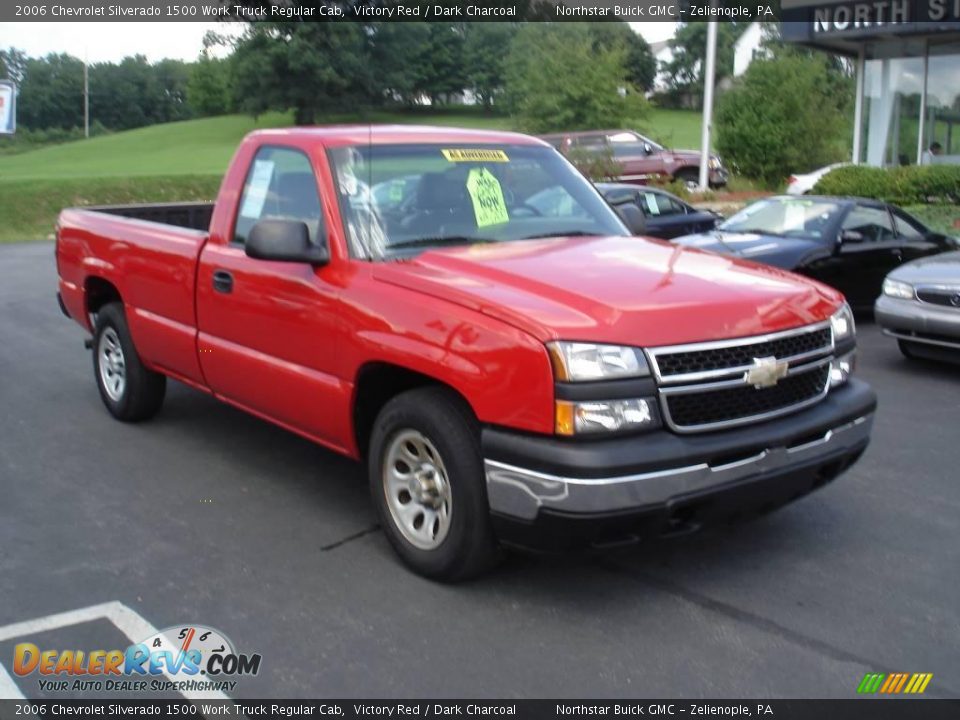 2006 Chevrolet Silverado 1500 Work Truck Regular Cab Victory Red / Dark Charcoal Photo #14