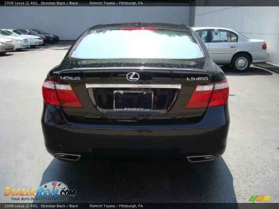 2008 Lexus LS 460 Obsidian Black / Black Photo #1