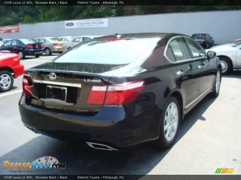 2008 Lexus LS 460 Obsidian Black / Black Photo #2