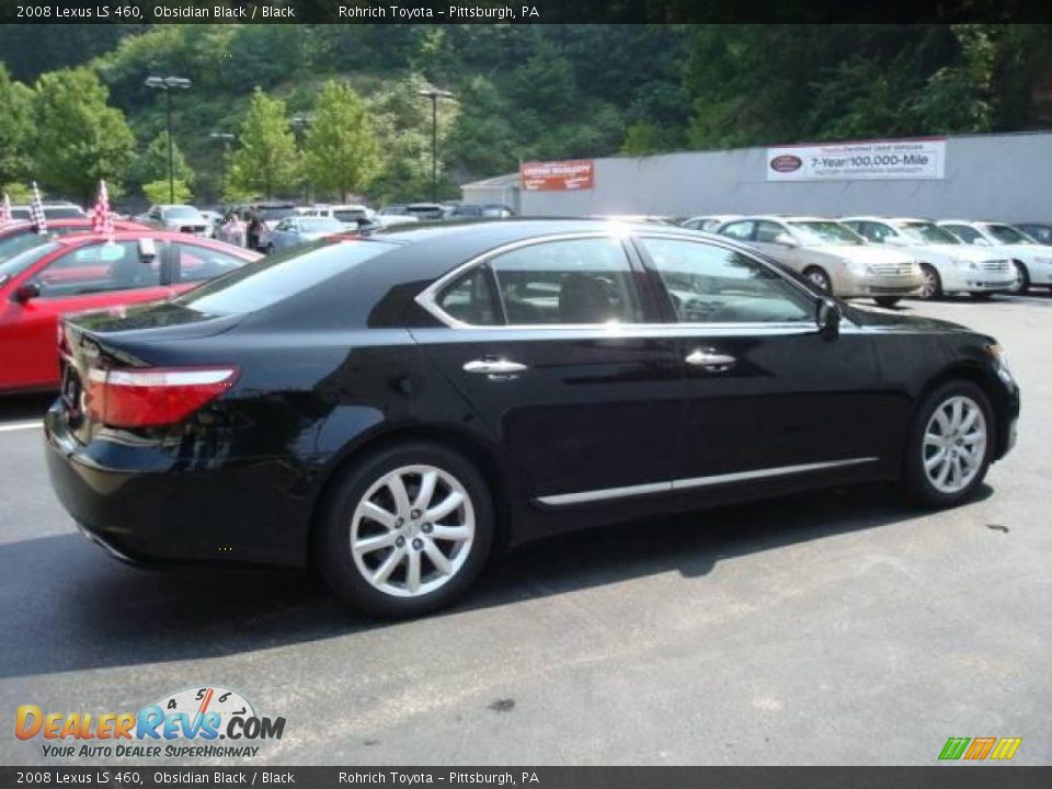 2008 Lexus LS 460 Obsidian Black / Black Photo #3