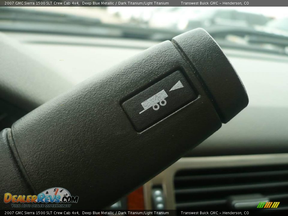 2007 GMC Sierra 1500 SLT Crew Cab 4x4 Deep Blue Metallic / Dark Titanium/Light Titanium Photo #19
